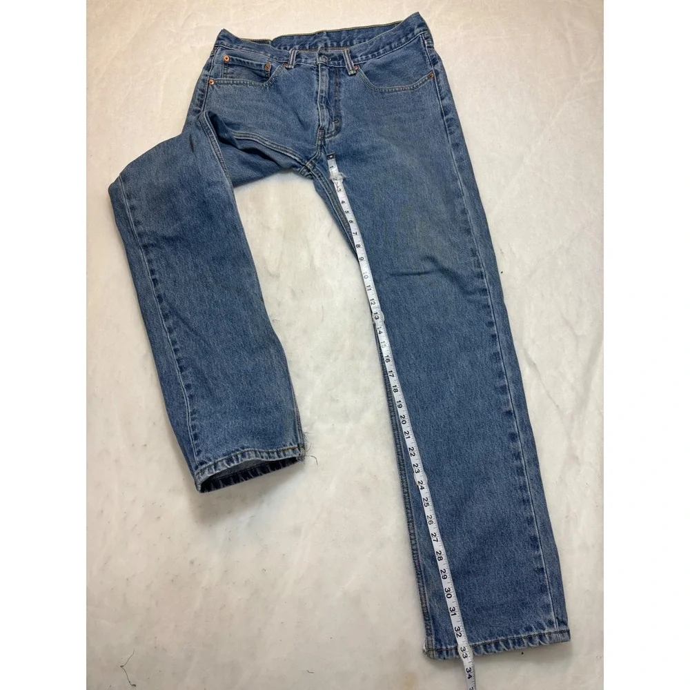 Levi's 505 Regular Fit Straight Leg‎ Blue Denim Jeans W34 L34